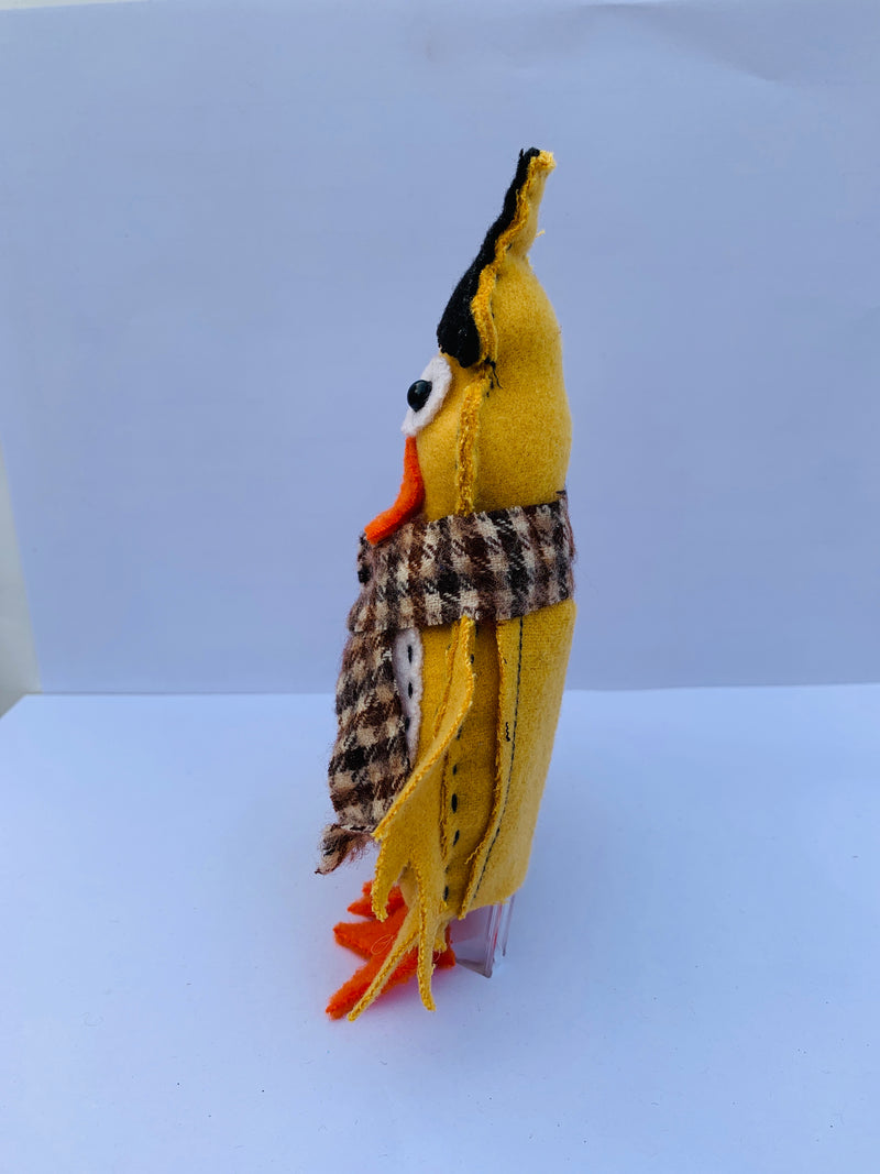 Happy the Handmade Duck 🦆  finger puppet