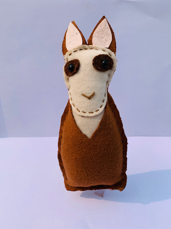 Handmade Llama Finger Puppets