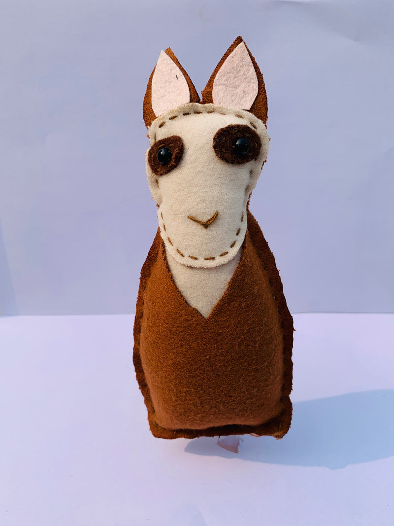 Restraint the llama 🦙 Handmade Finger Puppet