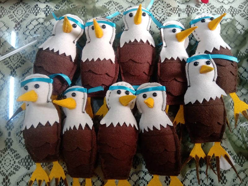 Handmade Eagle Finger Puppets