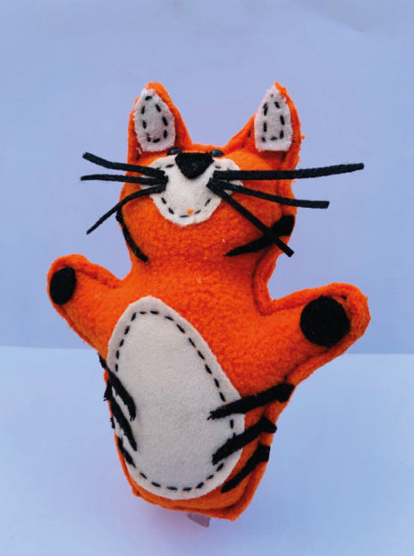 Handmade Tiger Finger Puppets